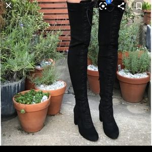 & OTHER STORIES SUEDE THIGH HIGH BOOTS AMAZING